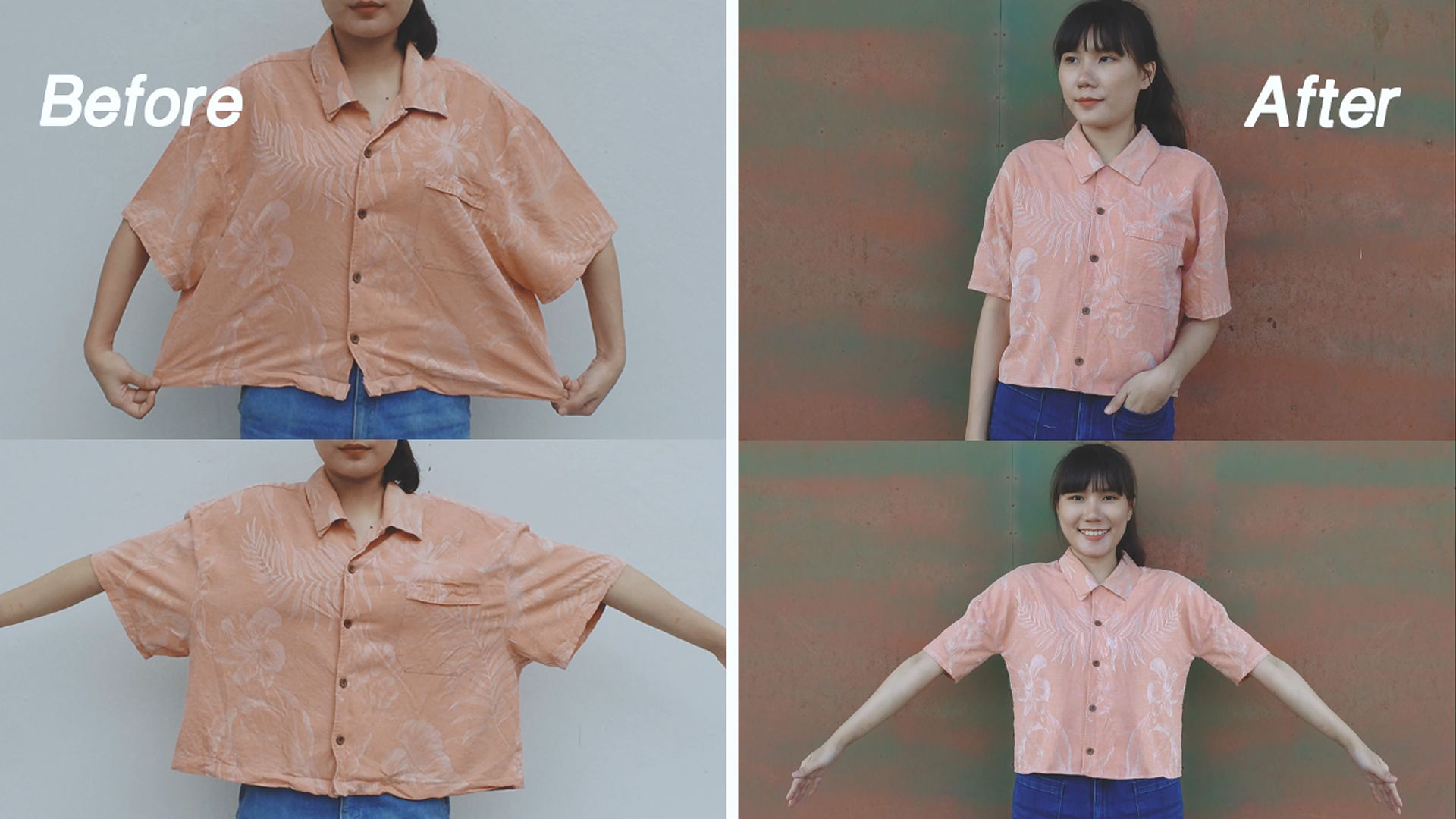 แก้ไขเสื้อโอเวอร์ไซส์ ให้เข้ารูปแบบง่ายๆ