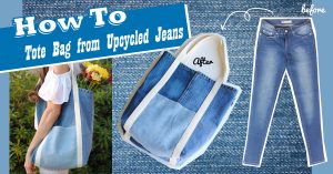 How To✖ Tote Bag from Upcycled Jeans