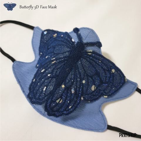 How to Butterfly 3D face mask หน้ากากผีเสื้อ 3 มิติ I ฟรี แพทเทิร์นและ ...